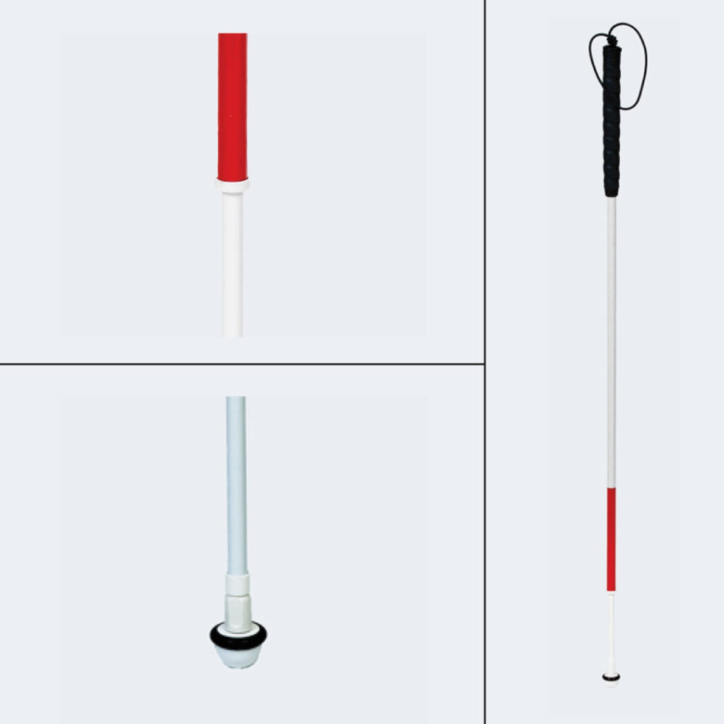 Graphite Telescoping Mobility Cane with golf grip handle