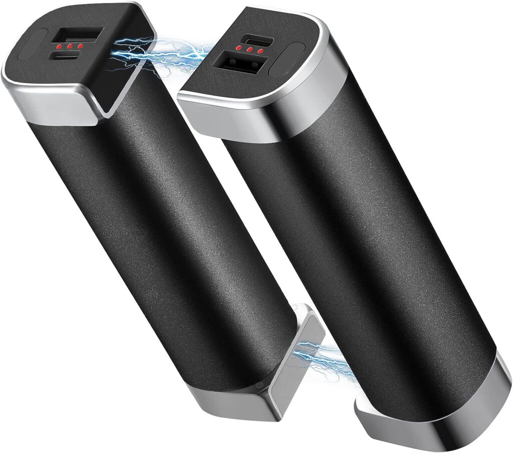 Magnetic, two part hand warmer and portable charger charm