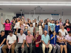 Read more about the article Second day in Neiva, Training Orientation and Mobility- Marc Companion – ORG You Cane Give Initiative. In the municipality of Neiva. October 24, 2024. Neiva Cultural Center – Bank of the Republic Library