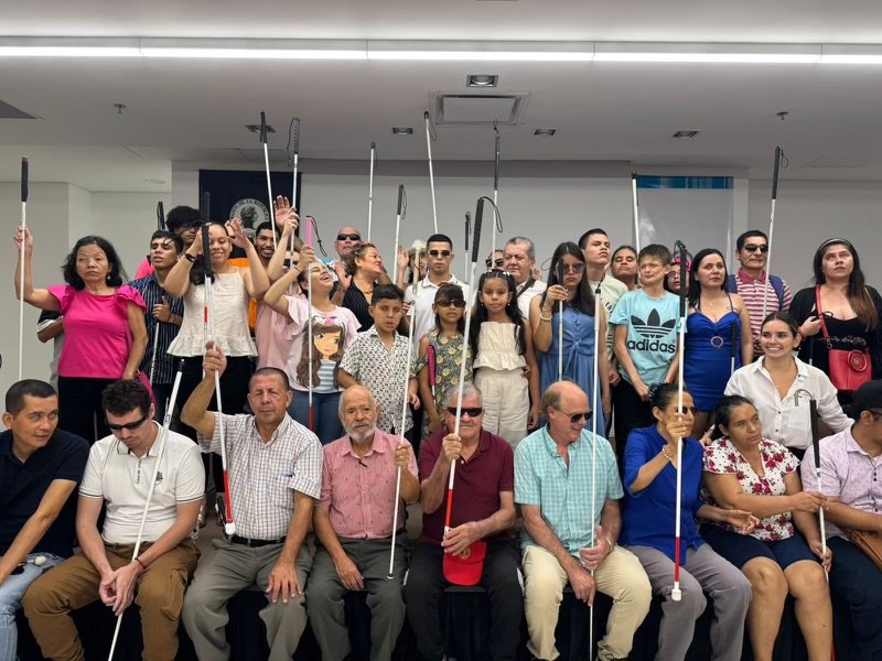 You are currently viewing Second day in Neiva, Training Orientation and Mobility- Marc Companion – ORG You Cane Give Initiative. In the municipality of Neiva. October 24, 2024. Neiva Cultural Center – Bank of the Republic Library