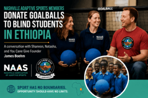 Read more about the article NAAS Members Donate Goalballs to Blind Students in Ethiopia | You Cane Give